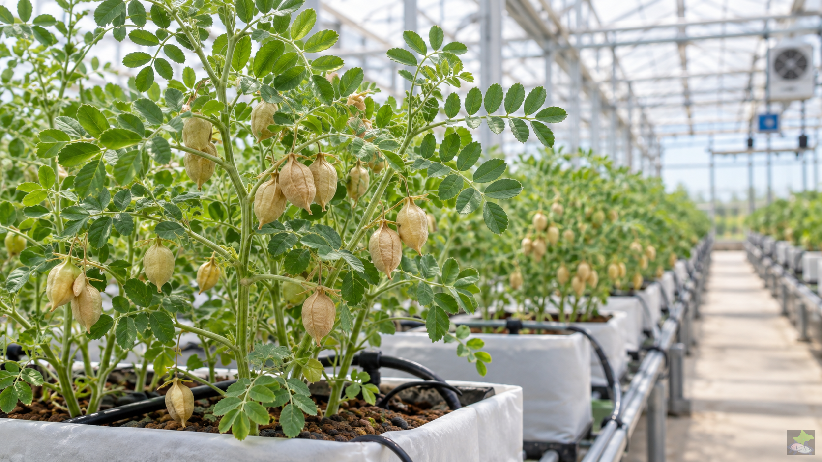 Garbanzo en cultivo hidropónico