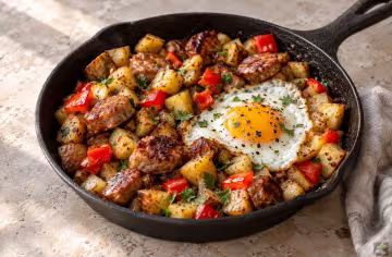 Bacon-Spinat-Omelett