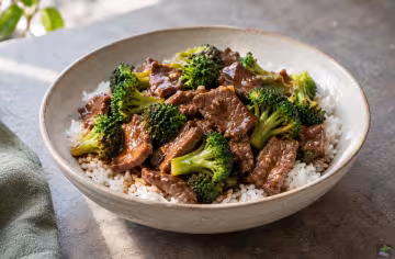 Rindfleisch mit Brokkoli