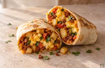 Chorizo-Frühstücksburrito