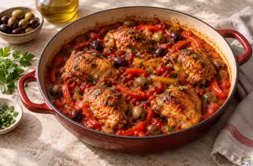 Pollo con tomate