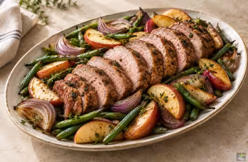 Schweinefilet mit Äpfeln