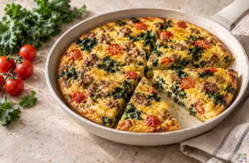 Wurst-Grünkohl-Frittata