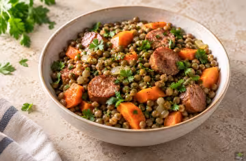 Wurst-Linsen-Salat