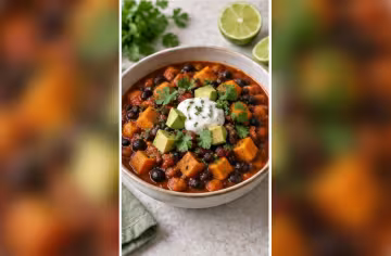 Süßkartoffel-Bohnen-Chili